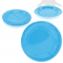 Pacote de pratos grandes de papelão na cor azul