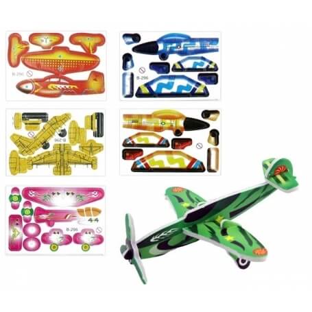 Aviões 3d tamanho mini