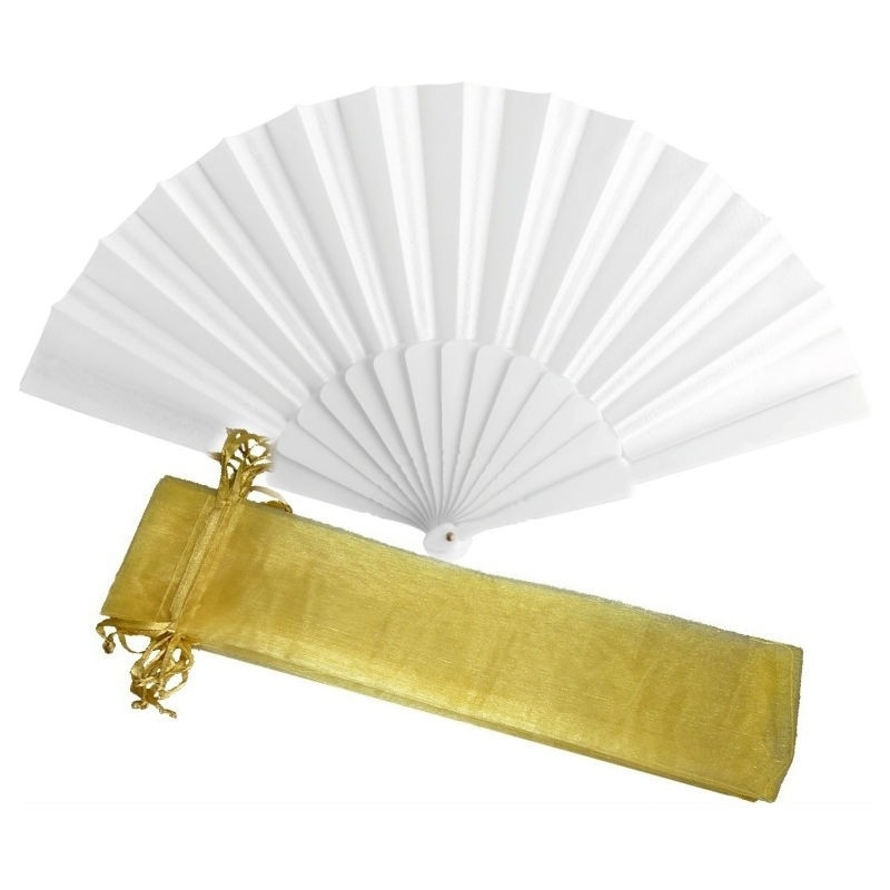 Leque branco da noiva