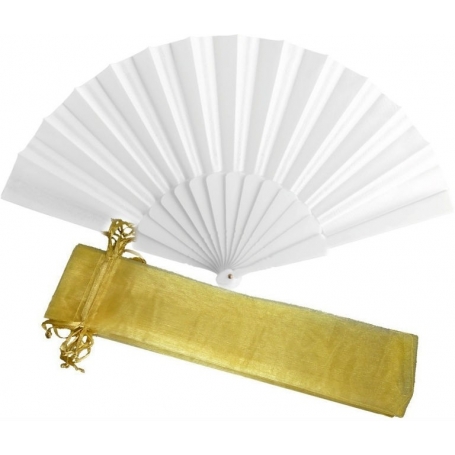 Leque branco da noiva