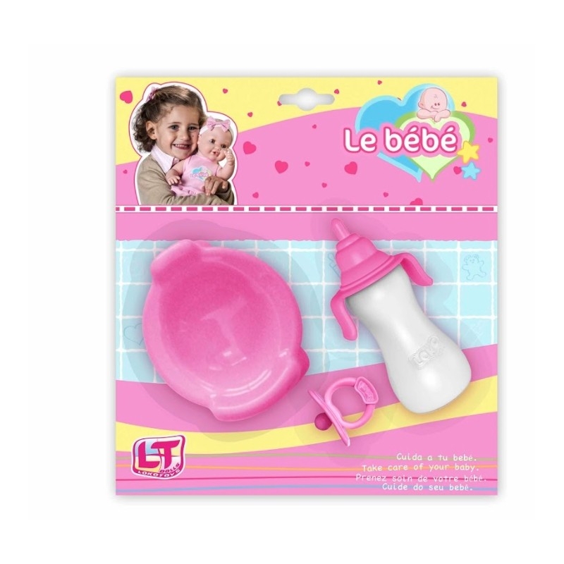 Blister mamadeira, penico e chupeta para bonecos