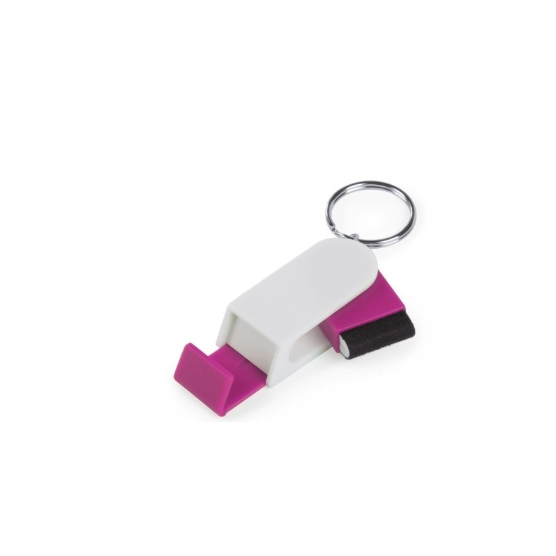 Chaveiro Suporte para Celular Prático e Original na Cor Rosa