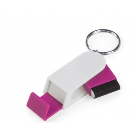 Chaveiro Suporte para Celular Prático e Original na Cor Rosa