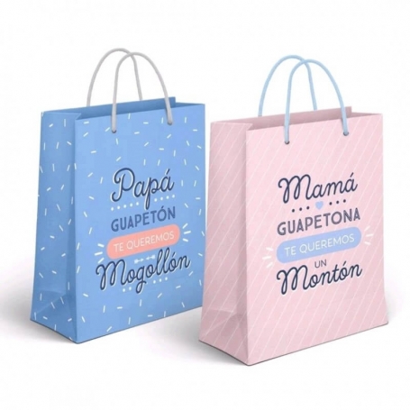 Sacos de presente com mensagem pequena