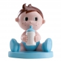 Figura para bolo menino com mamadeira para batizado barato