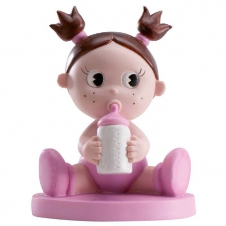 Figura para bolo de batizado menina com chupeta barata