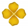 Sacos de pétalas amarelas para decorar