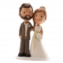 Figura de casais para bolo de casamento