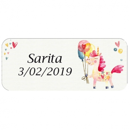 unicornio natal pendurar apresentado envelope com adesivo personalizar com sua imagem