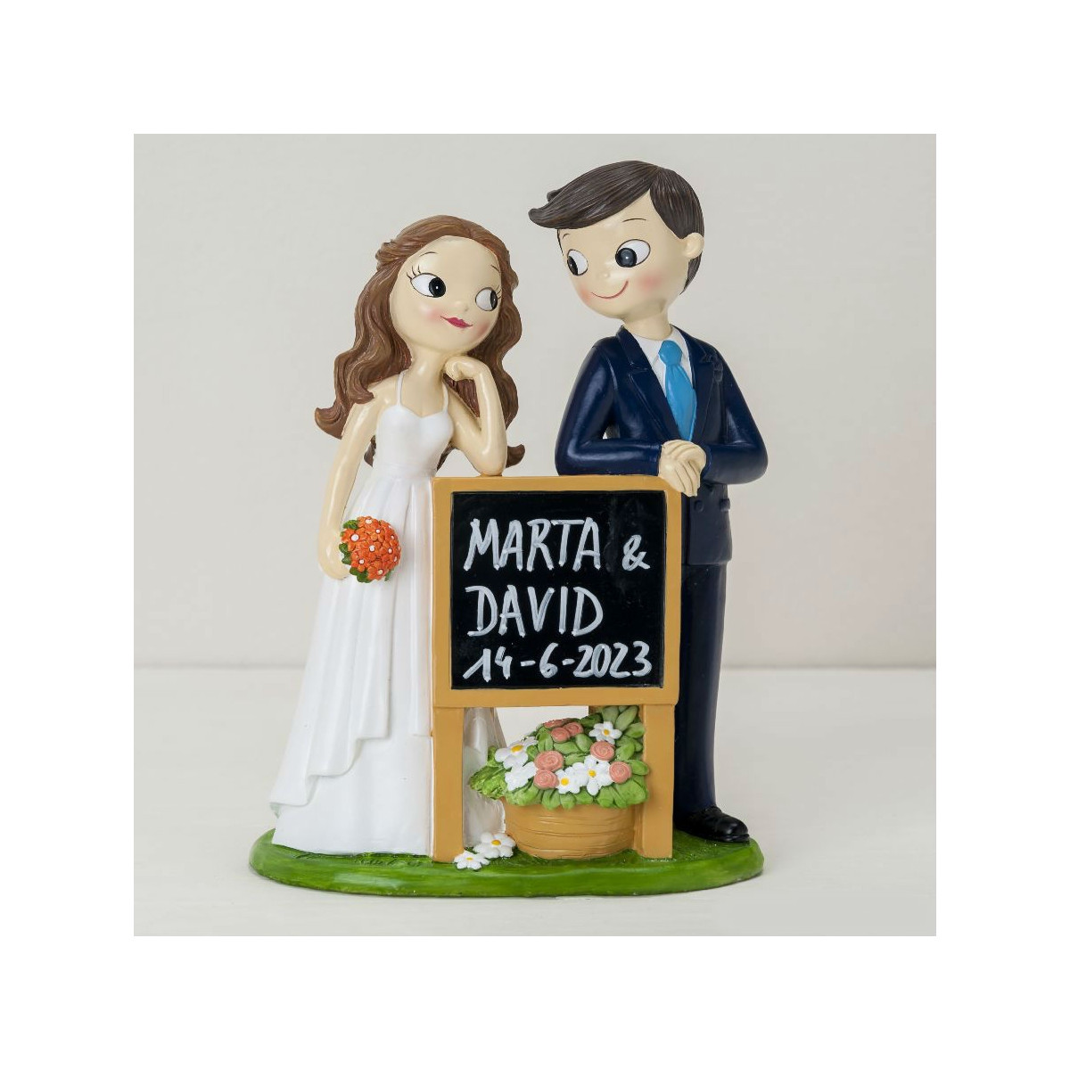 Figura bolo noivos casamento originais