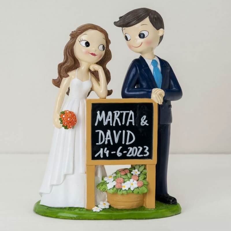 Figura bolo noivos casamento originais