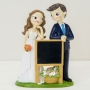 Figura bolo noivos casamento originais