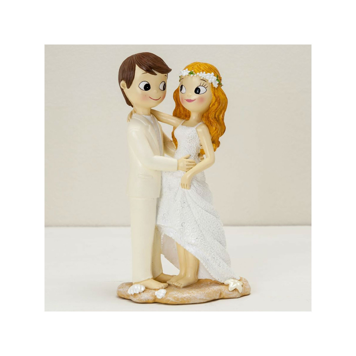 Figura noivos praia para bolo de casamento originais