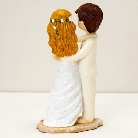 Figura noivos praia para bolo de casamento originais