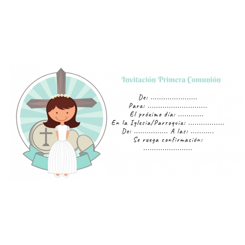 Convite de comunhão para preencher