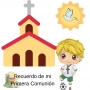 Adesivos de futebol comunhão