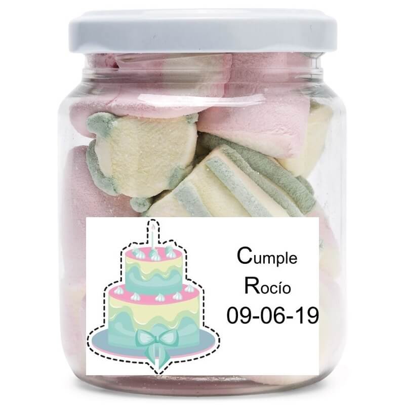 Tarro de doces personalizado