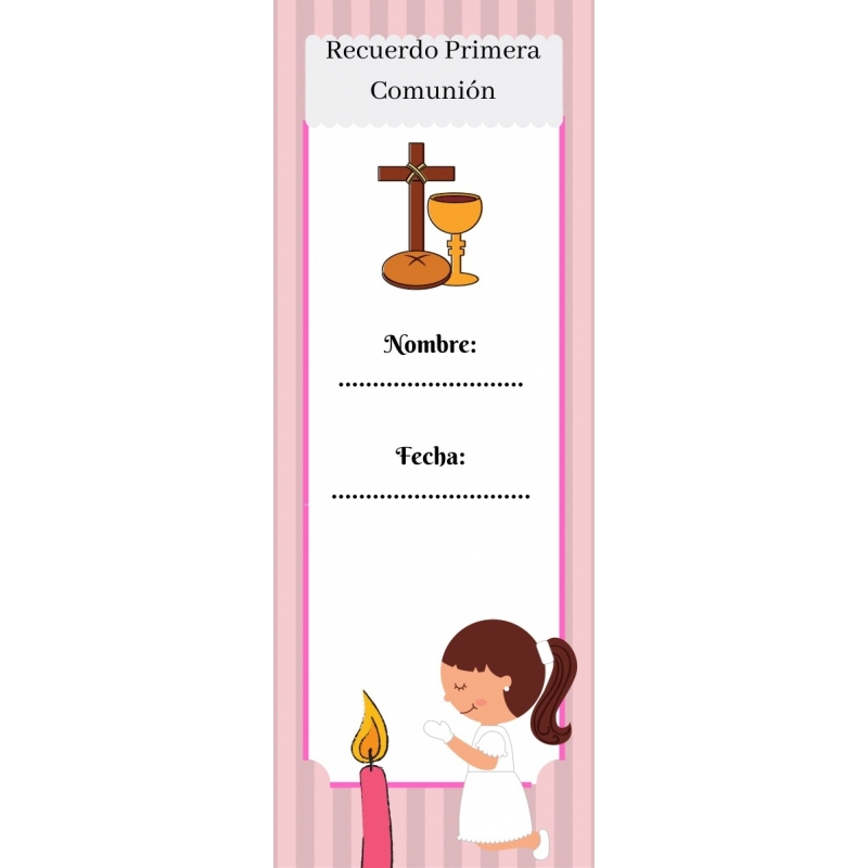 Marcador de página comunhão meninas