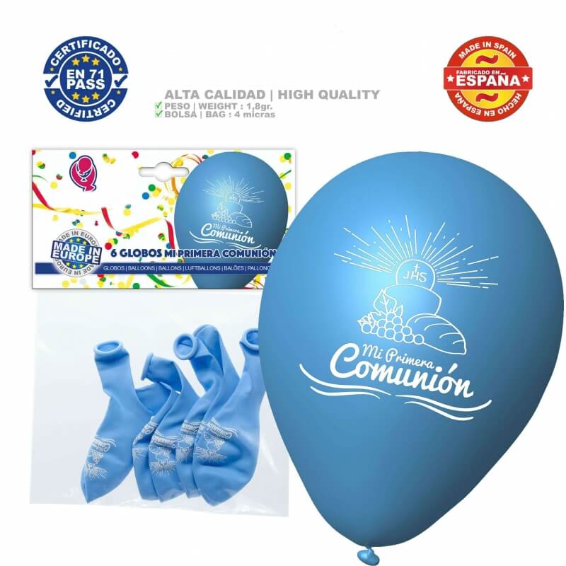 Pacote de balões de comunhão azul Pacote de balões de comunhão azul