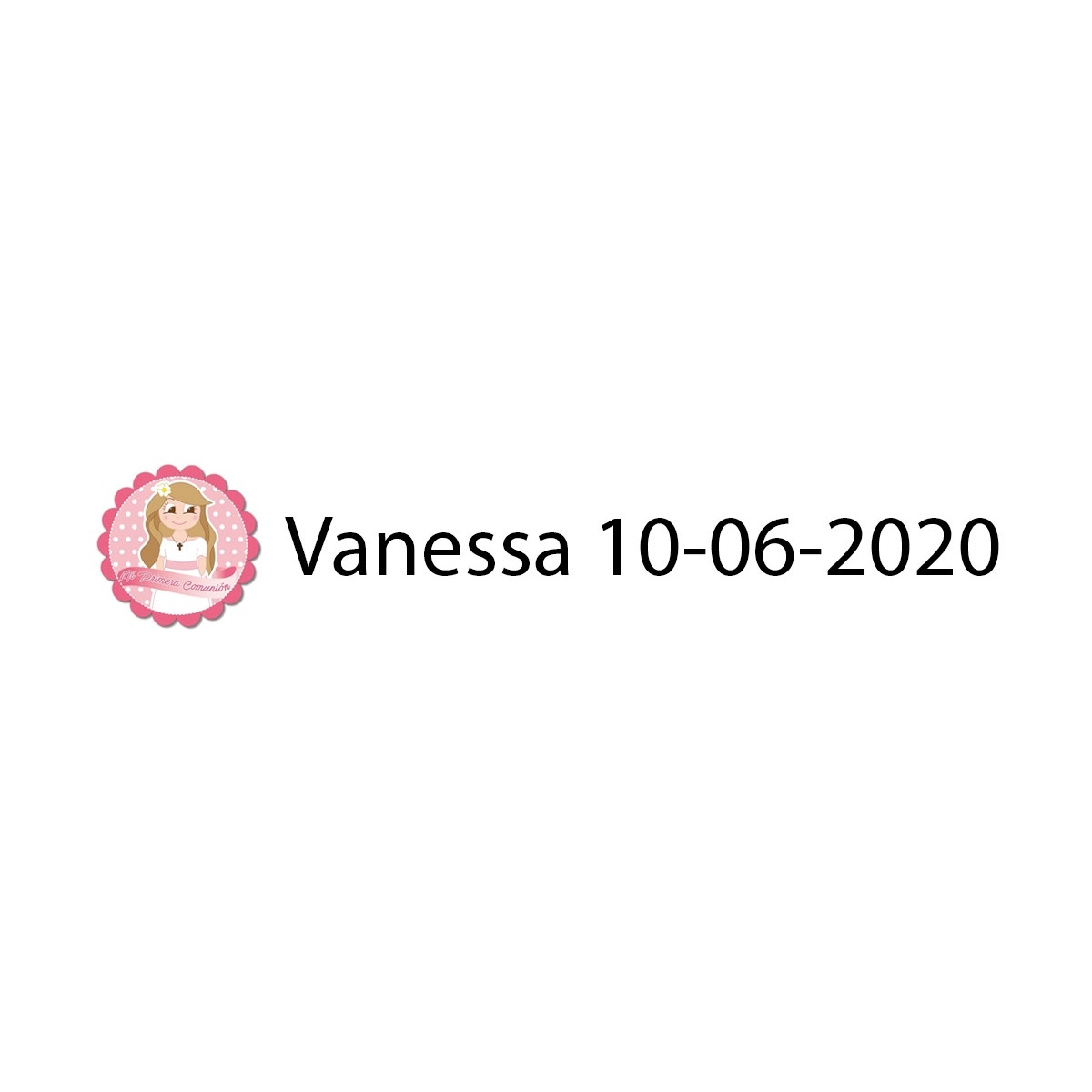 Adesivo comunhão menina