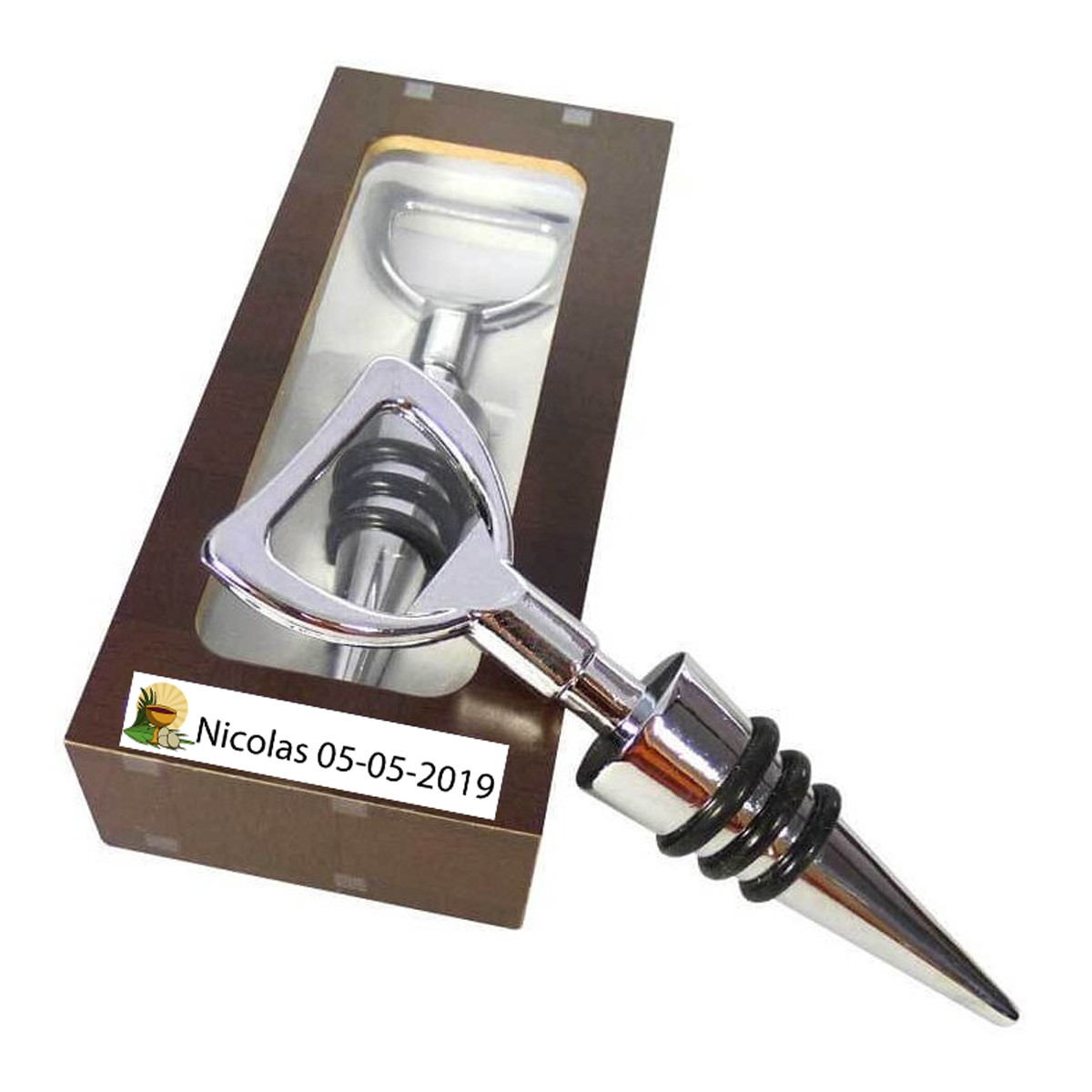 Tampinha de vinho personalizada para comunhão