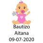 Adesivo de baptizado