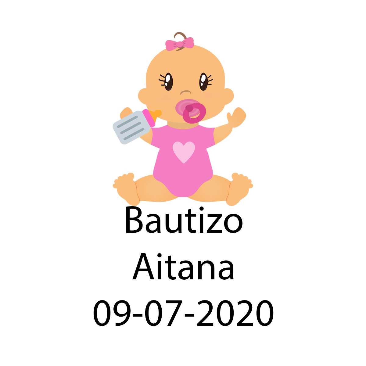 Adesivo de baptizado