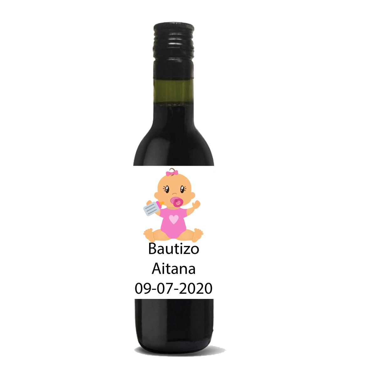 Vinho personalizado batizado