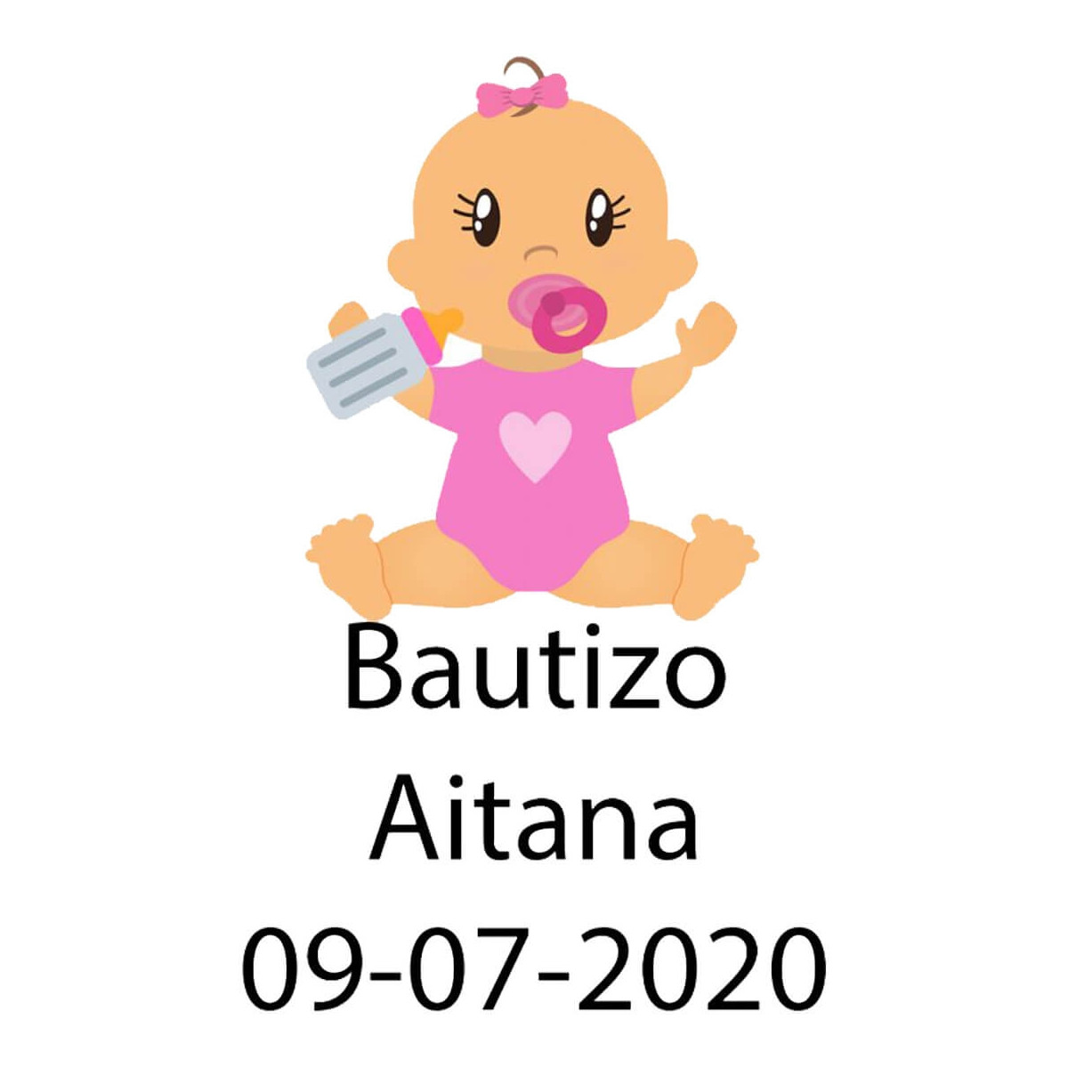 Adesivo de baptizado