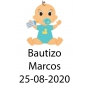 Adesivo de baptizado