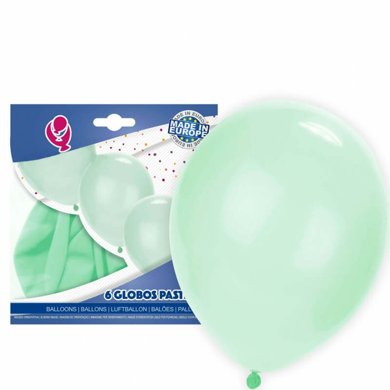 Pacote de balões verdes pastel