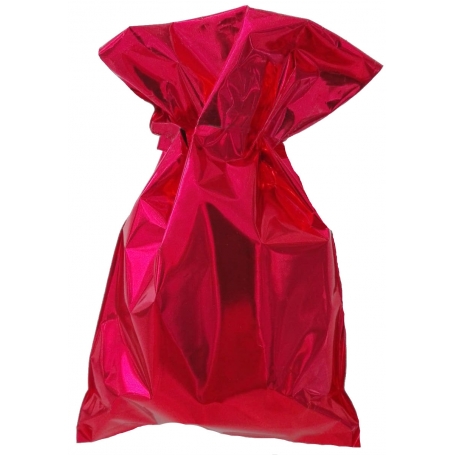 Bolsa metalizada vermelha