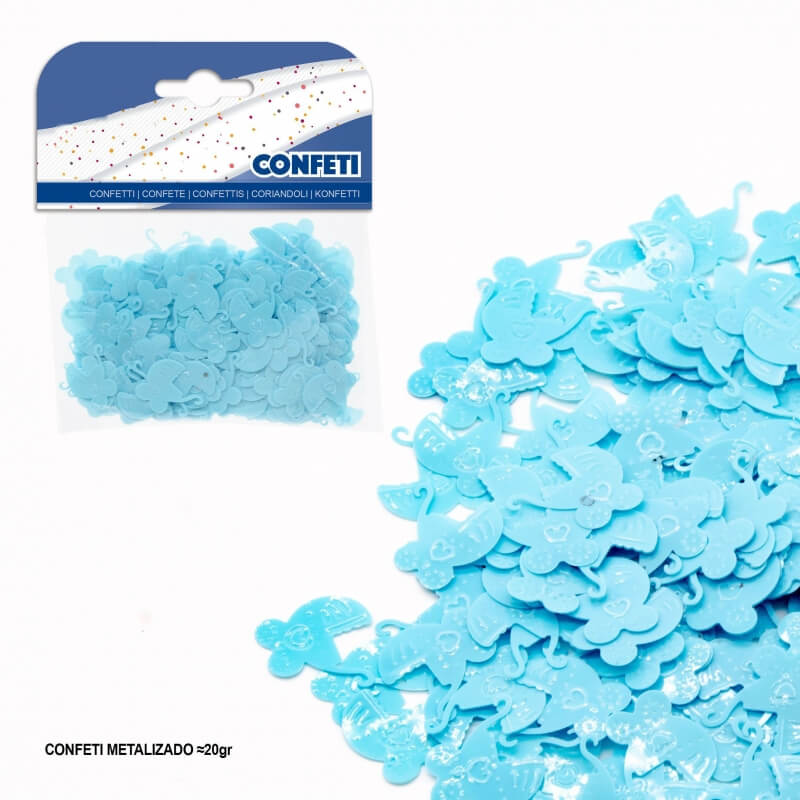 Pacote de confete carrinho azul