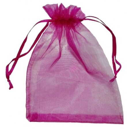 Saco de organza roxo 13 x 17