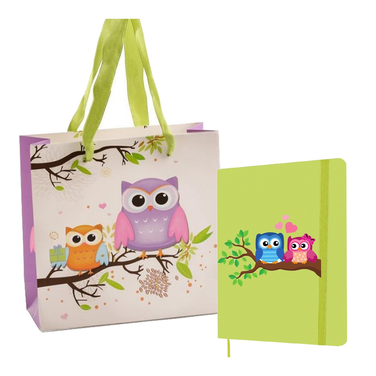 Caderno decorado de coruja