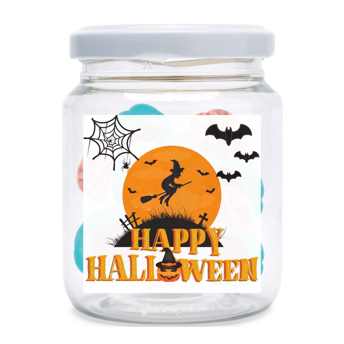 Pote de doces de halloween