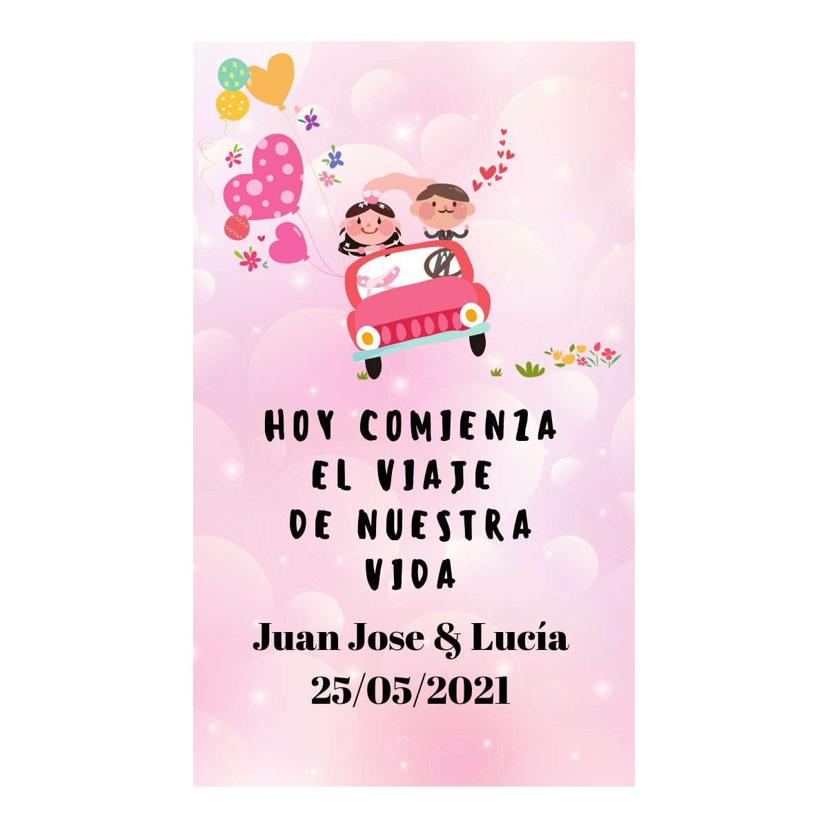 Etiqueta personalizada casamento