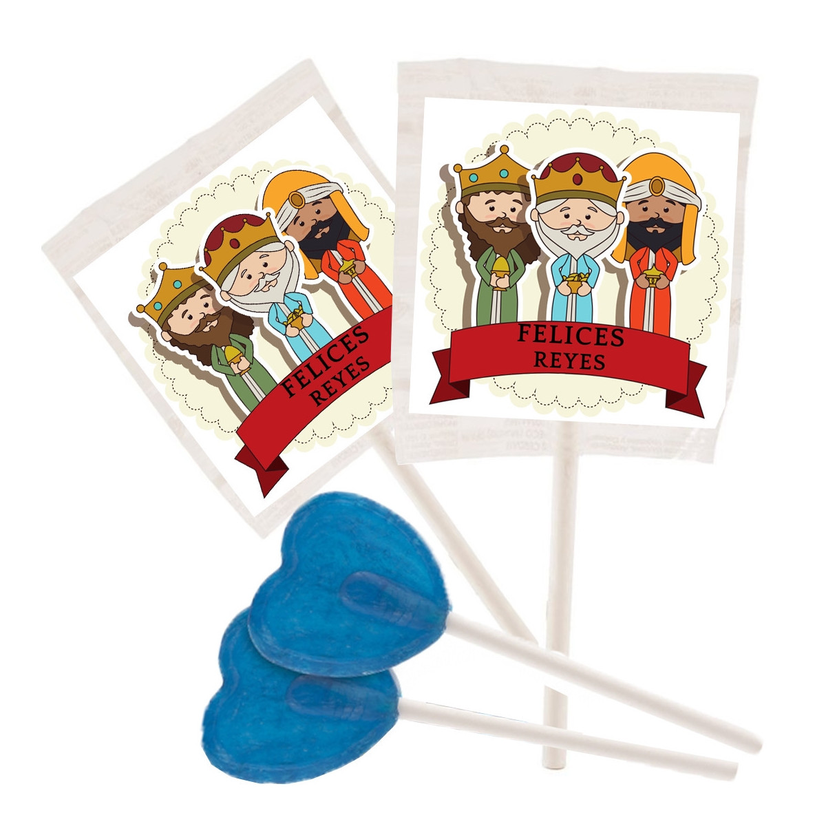 Piruletas pintalínguas reis