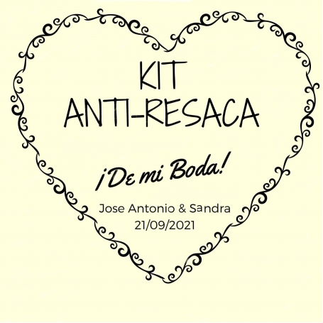 Kit anti ressaca de casamentos personalizado