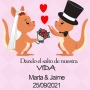 Adesivo de detalhes do casamento