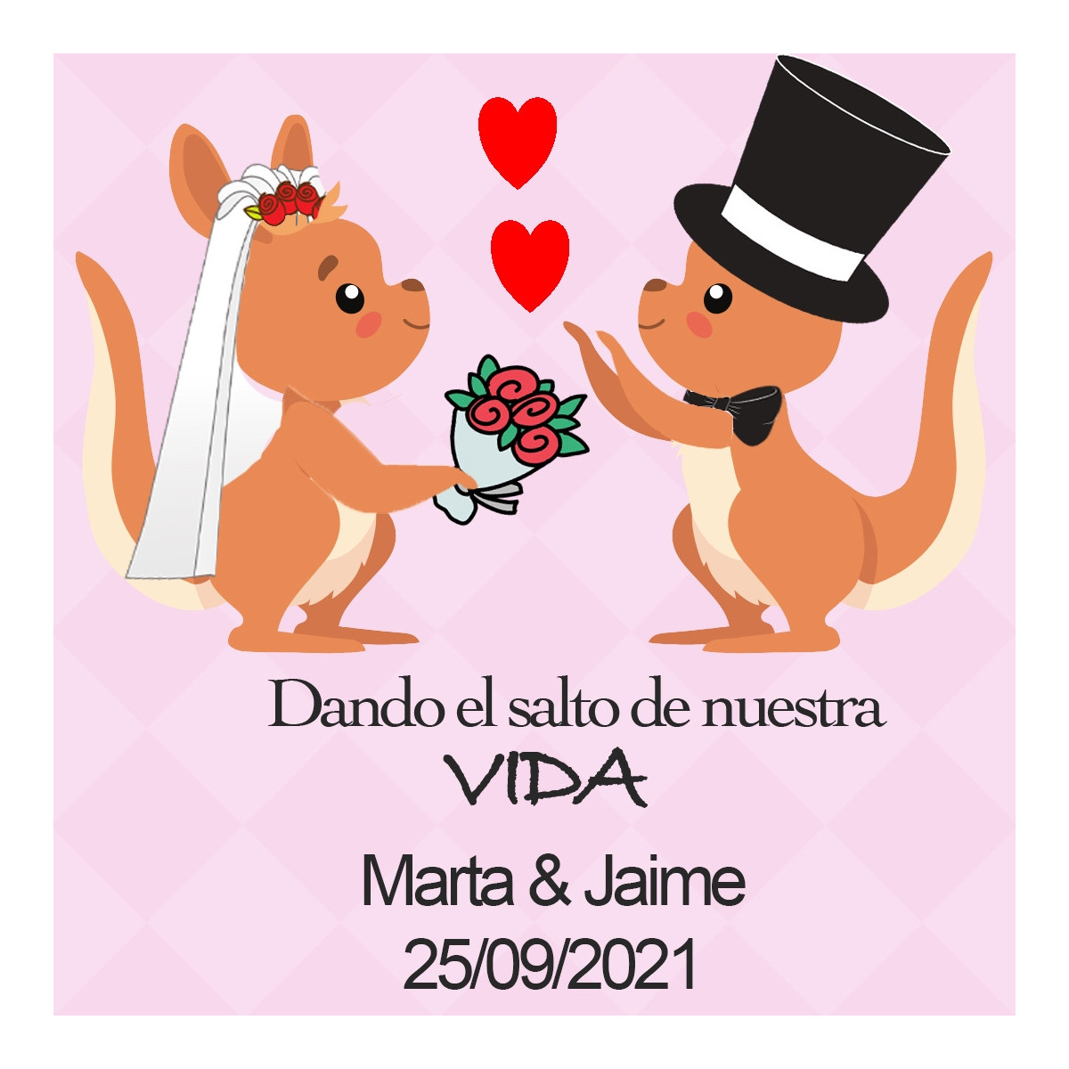 Adesivo de detalhes do casamento