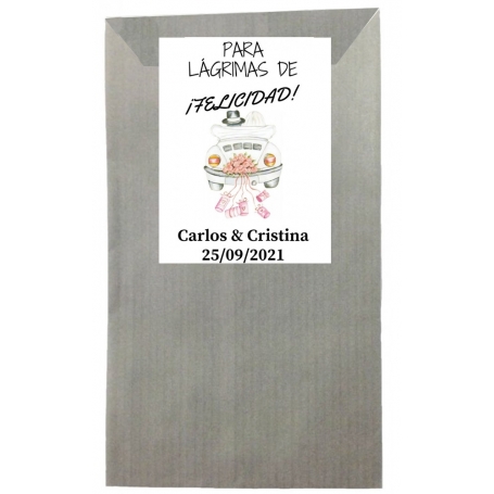 Sobre lágrimas de felicidade personalizadas