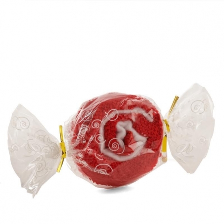 Toalha personalizada em formato de doce para o Natal