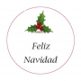 Toalha personalizada em formato de doce para o Natal