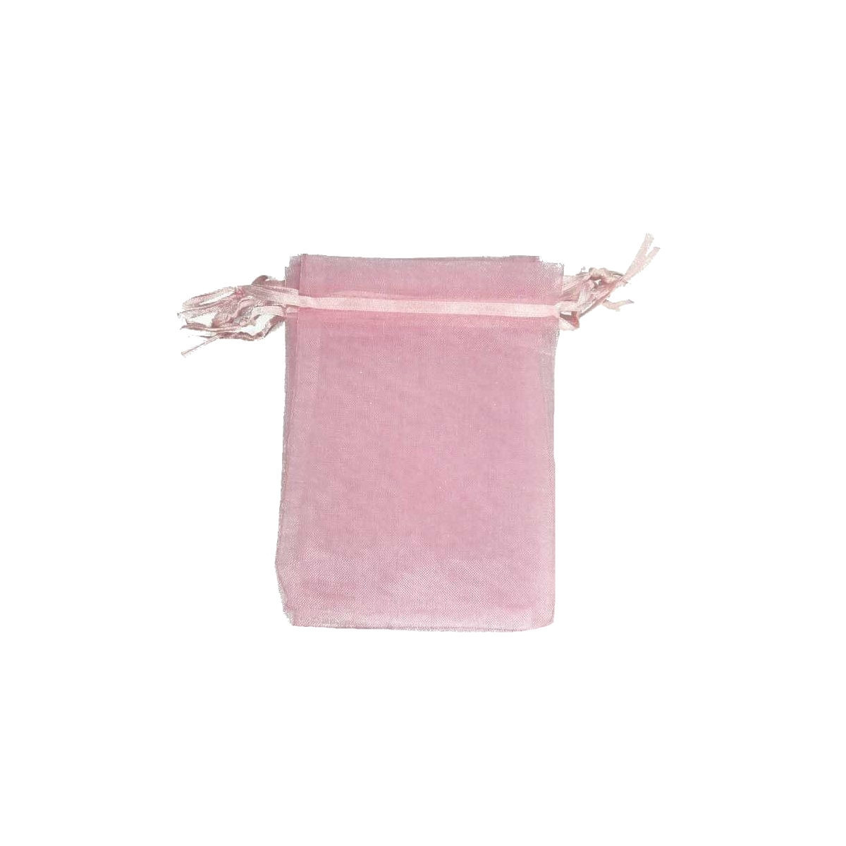 Bolsa de organza rosa 9 x 15