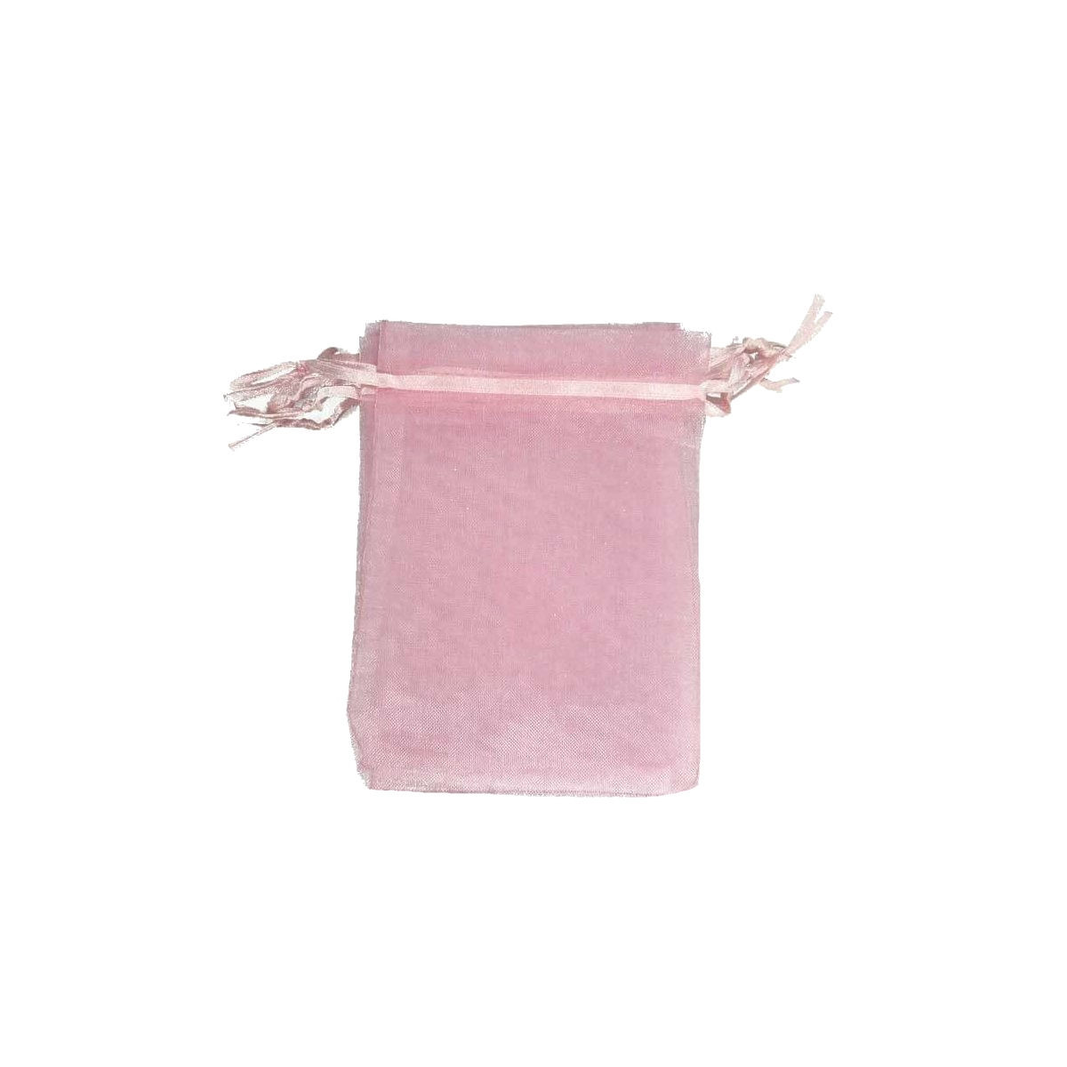 Saco de organza rosa 9 x 15