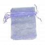 Bolsa de organza lilás claro 9 x 15