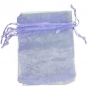 Bolsa de organza lilás claro 13 x 17