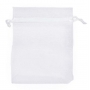 Bolsa de organza branca 7 x 10