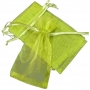 Saco de organza verde escuro 7 x 10